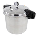 Manual Pressure Canner - 24 Qt. Polished Aluminum with Easy-Grip Handles