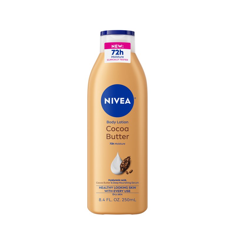 Cocoa Butter Body Lotion for Dry Skin - 72Hr Moisturizer with Hyaluronic Acid