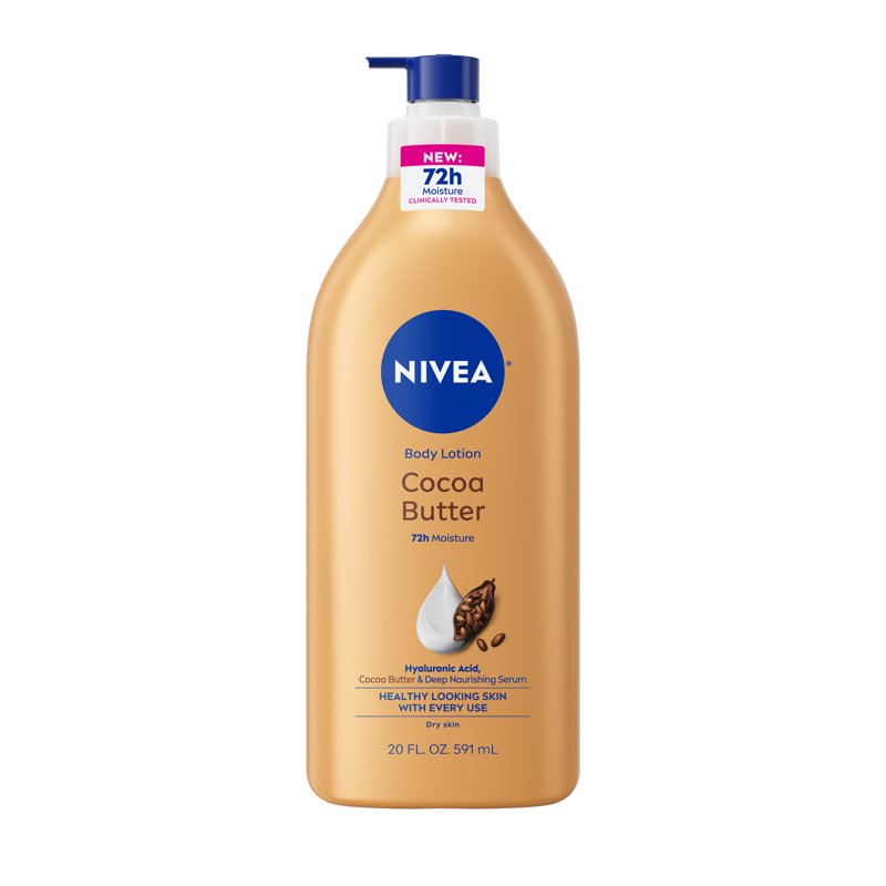 Cocoa Butter Body Lotion for Dry Skin - 72Hr Deep Moisturizer, 20 fl oz