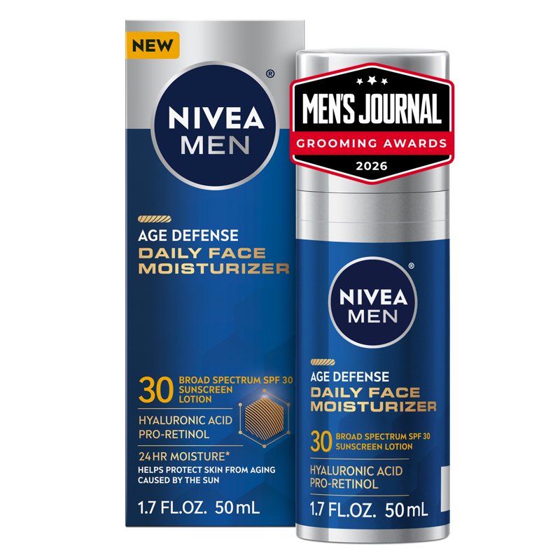 Age Defense Daily Face Moisturizer SPF 30 with Pro-Retinol & Hyaluronic Acid