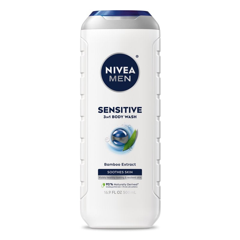 Sensitive Skin 3-in-1 Body Wash with Bamboo Extract, 16.9 fl oz