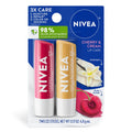 Flavored Lip Balm Set - Cherry & Vanilla Buttercream Moisturizing Sticks