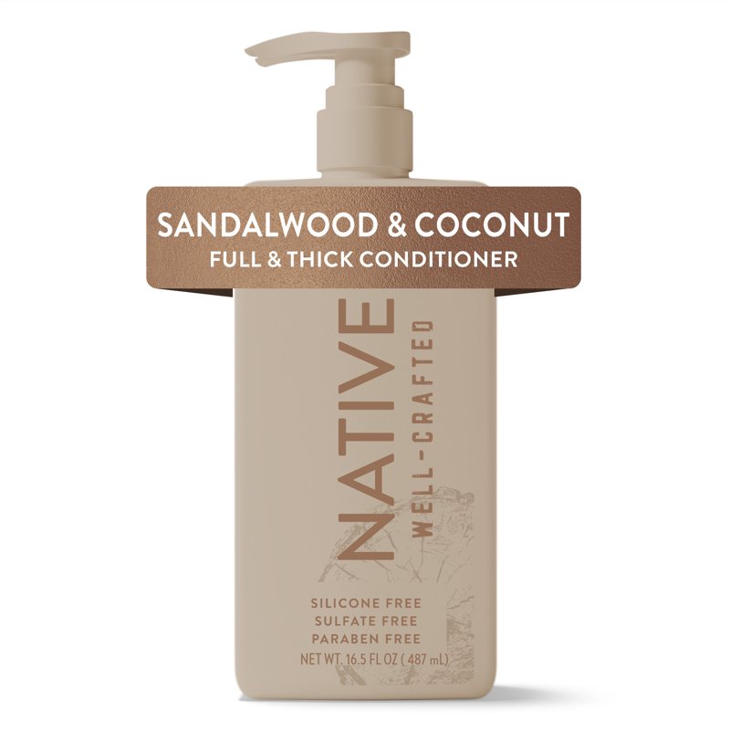 Sandalwood & Coconut Men's Conditioner, Sulfate-Free Hair Care, 16.5 fl oz