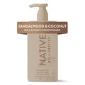 Sandalwood & Coconut Men's Conditioner, Sulfate-Free Hair Care, 16.5 fl oz