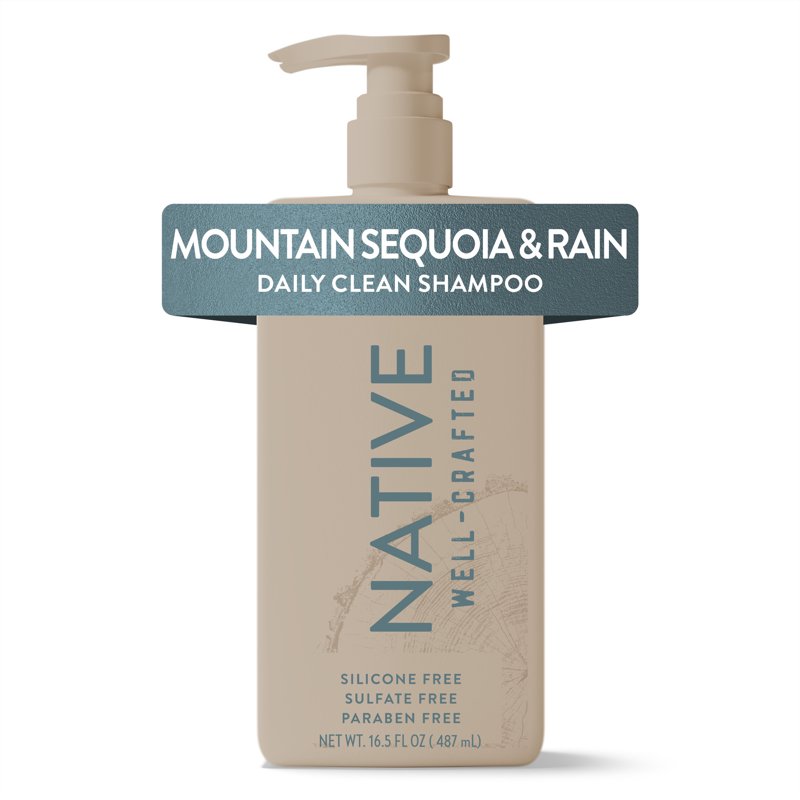 Daily Men's Shampoo, Sulfate-Free Hair Care, Mountain Sequoia & Rain, 16.5 oz