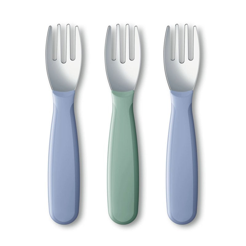 Toddler Safe Stainless Steel Forks - 3 Pack