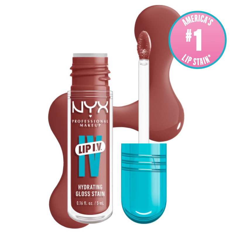 Hydrating Lip Gloss Stain with Coconut Water - Long-Lasting Wet Shine Tint