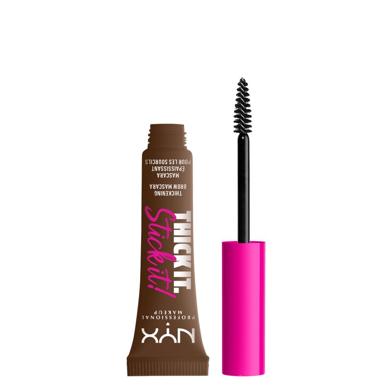 Tinted Eyebrow Gel with Hair-Like Fibers for Thickening and Shaping