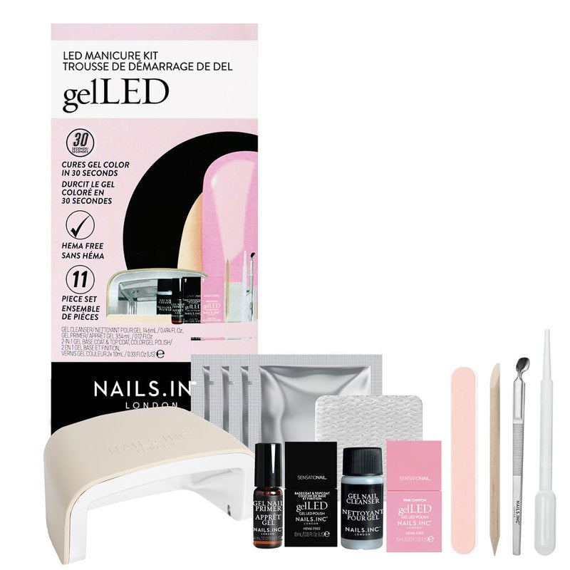 Professional Gel Manicure Starter Kit with LED Lamp and Tools