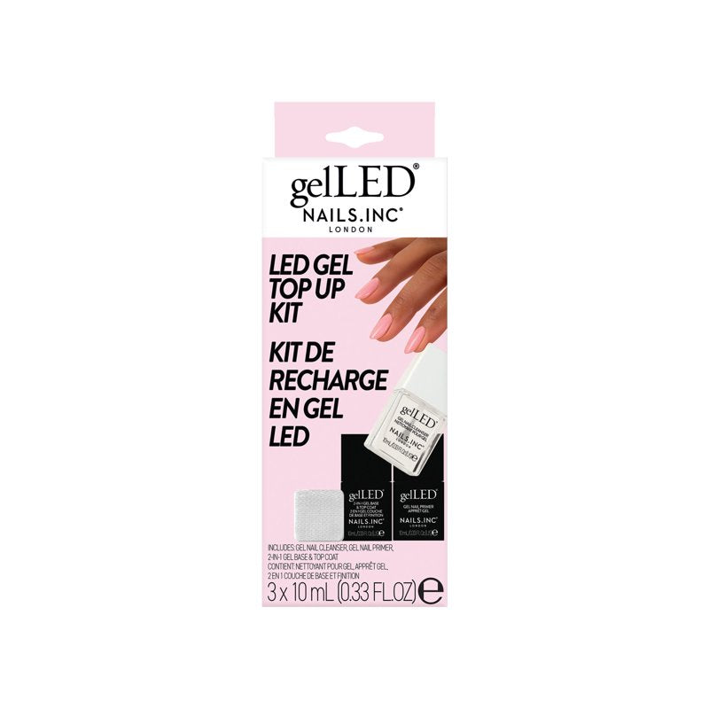 Gel Manicure Refill Kit - 4-Piece Professional Nail Prep and Seal Set