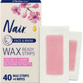Hair Removal Wax Strips for Face & Bikini - 40 Count