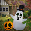 Halloween Inflatable Ghost with LED Lights - 4 Feet Outdoor Decoration
