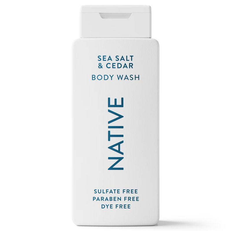 Sulfate-Free Sea Salt & Cedar Body Wash for Men and Women - 18 fl oz
