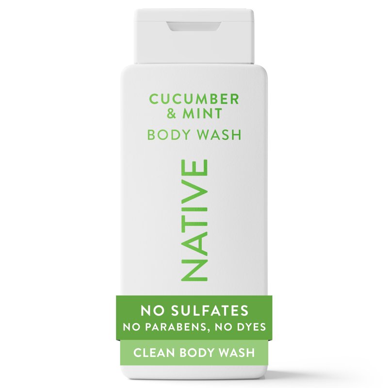 Cucumber & Mint Body Wash for Men and Women - 18 fl oz