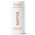 Aluminum-Free Deodorant Black Oak & Amber for Men & Women - 2.65 oz