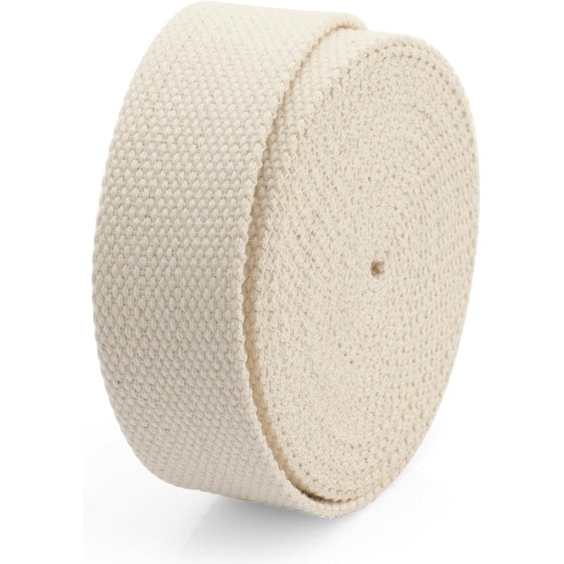 Cotton Webbing Ribbon for Crafts & DIY Projects - 1.5 Inch, 5 Yards - Durable & Strong