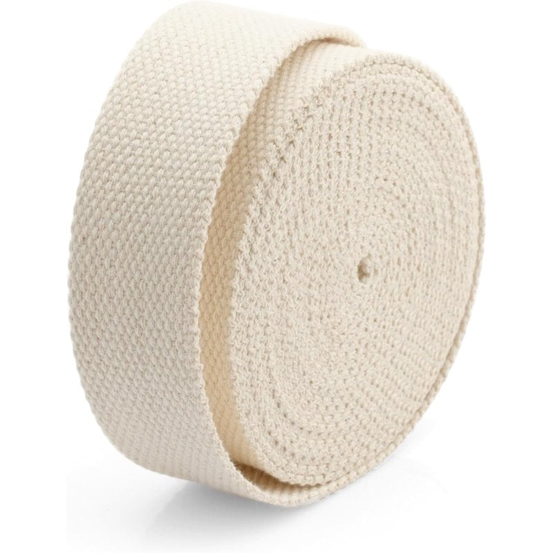 Cotton Webbing Ribbon for Arts & Crafts, Fabric Purse & Bag Straps - 1.25 Inch, 5 Yards