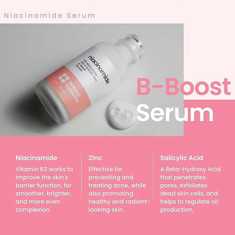 Niacinamide Facial Serum with Zinc & Salicylic Acid - 10 oz