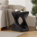 16" Twist Shape Outdoor Side Table - Durable MGO