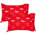 Nebraska Cornhuskers King Pillowcase Pair - 20x40 Inch Cotton Sateen
