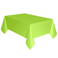 Rectangular Plastic Table Covers - Green, 54 in x 108 in, 3 Count - Single