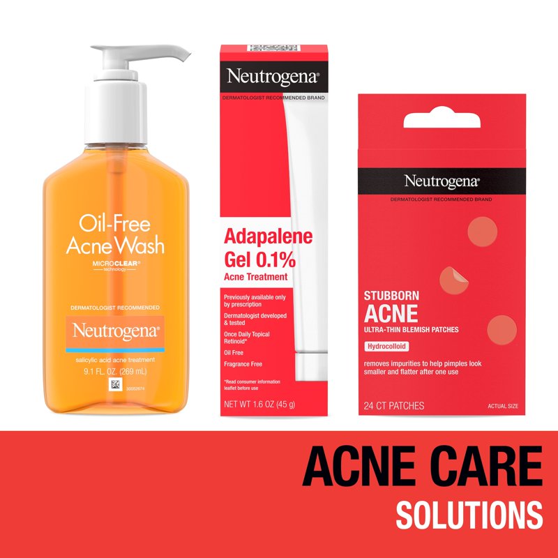 Acne Treatment Kit - Oil-Free Cleanser, Gel, & Blemish Patches