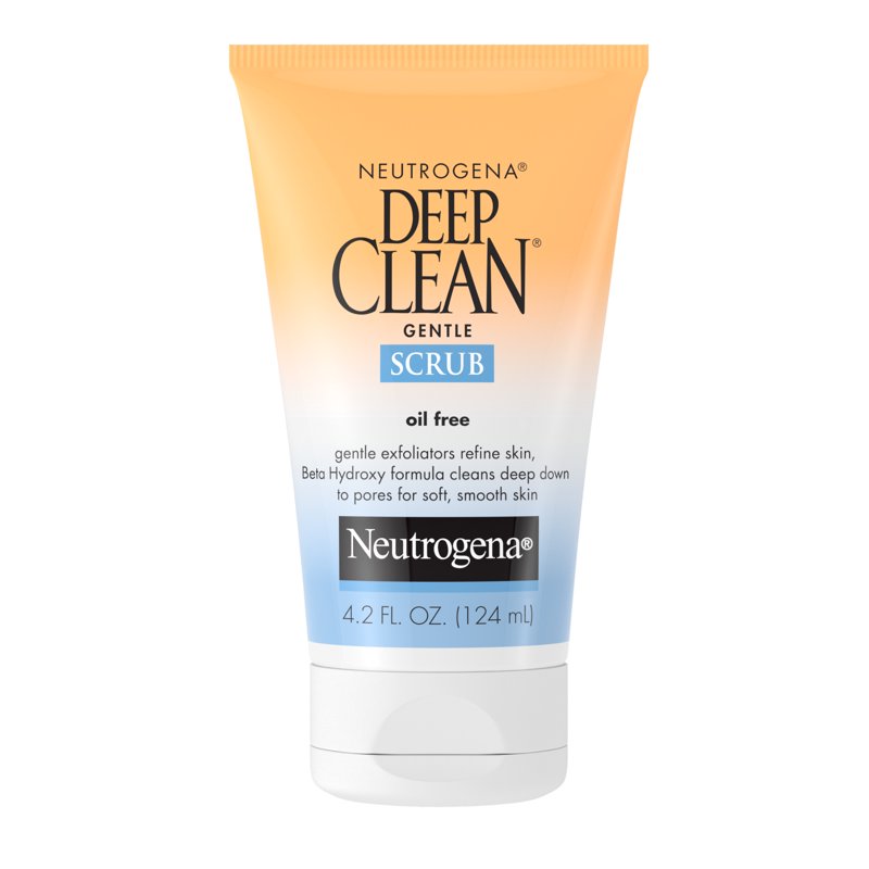 Deep Clean Gentle Facial Scrub, Oil-Free Exfoliating Face Wash, 4.2 oz
