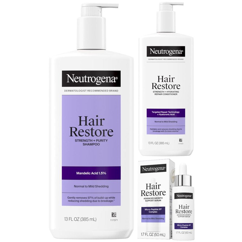 Hair Restore Shampoo, Conditioner & Serum Bundle - 3 Pack