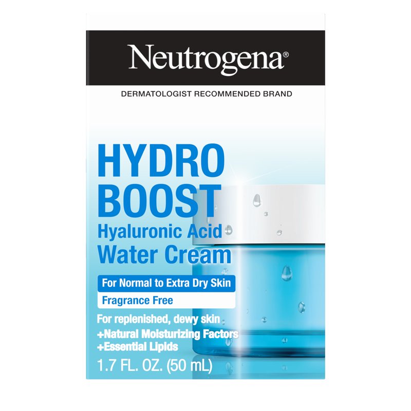 Hyaluronic Acid Water Cream Moisturizer for Dry Skin, 1.7 fl oz