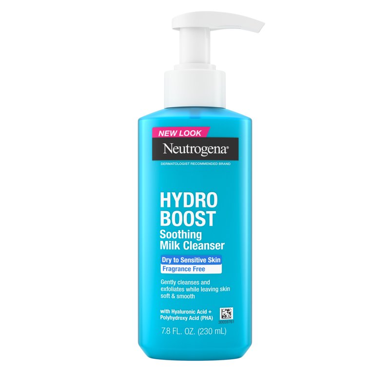Hydrating Milky Facial Cleanser with Hyaluronic Acid for Dry Skin, 7.8 oz