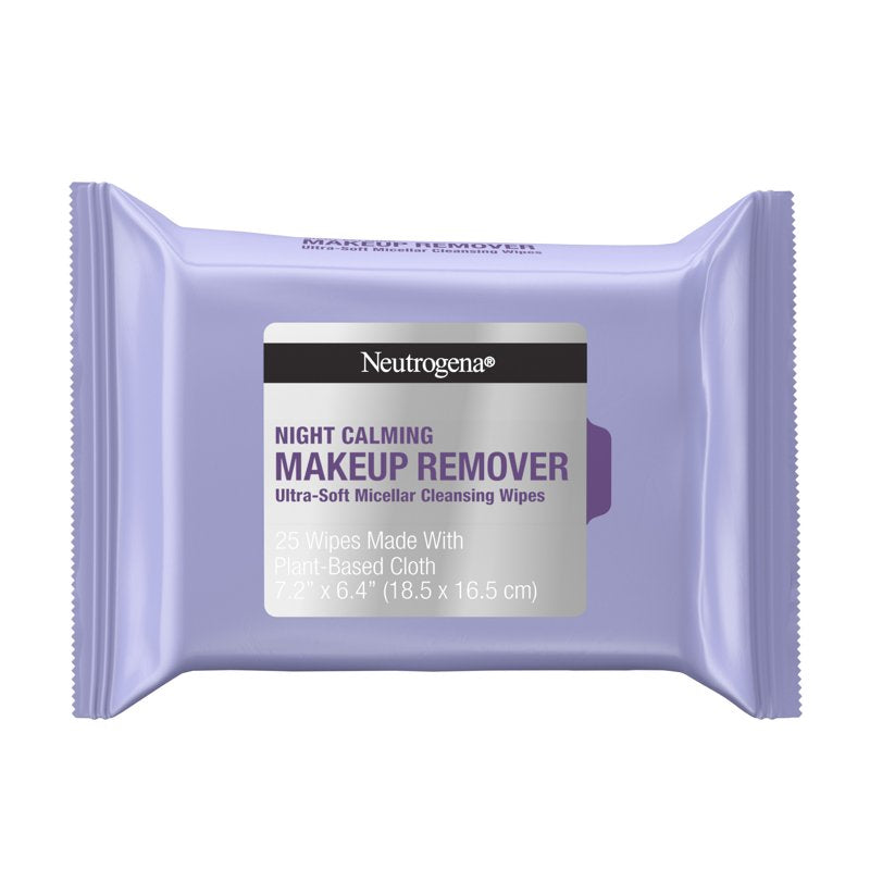 Night Calming Makeup Remover Wipes, Micellar Face Cleansing Towelettes
