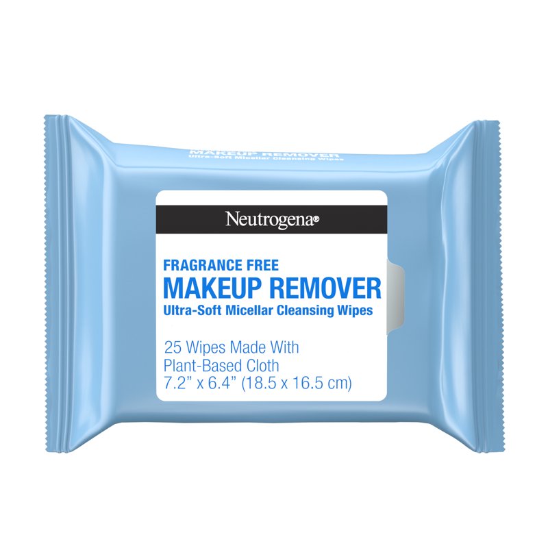 Fragrance-Free Makeup Remover Wipes for Sensitive Skin, 25 Count