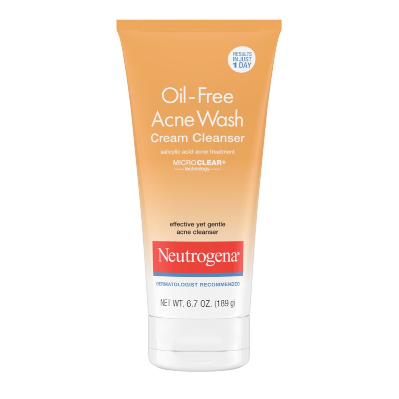Salicylic Acid Acne Cream Cleanser - Oil-Free Face Wash, 6.7 fl oz