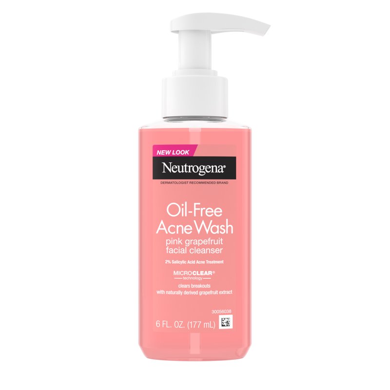 Oil-Free Pink Grapefruit Acne Face Wash with Salicylic Acid and Vitamin C