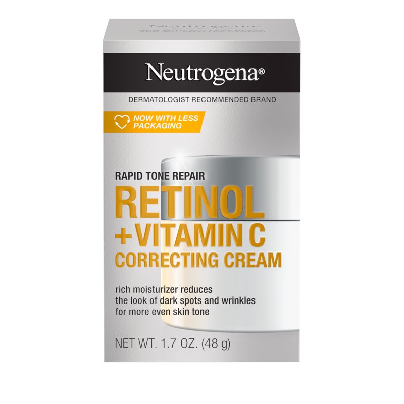 Retinol and Vitamin C Face Cream for Dark Spots and Anti-Aging, 1.7 oz