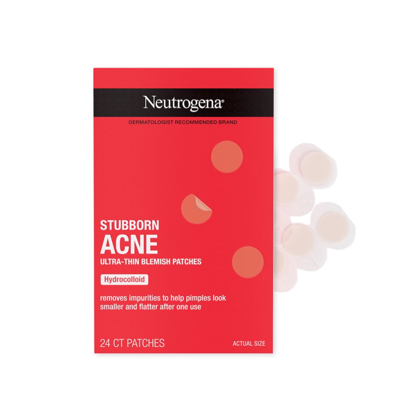 Hydrocolloid Acne Patches for Face - Invisible Pimple Spot Treatment, 24 Count