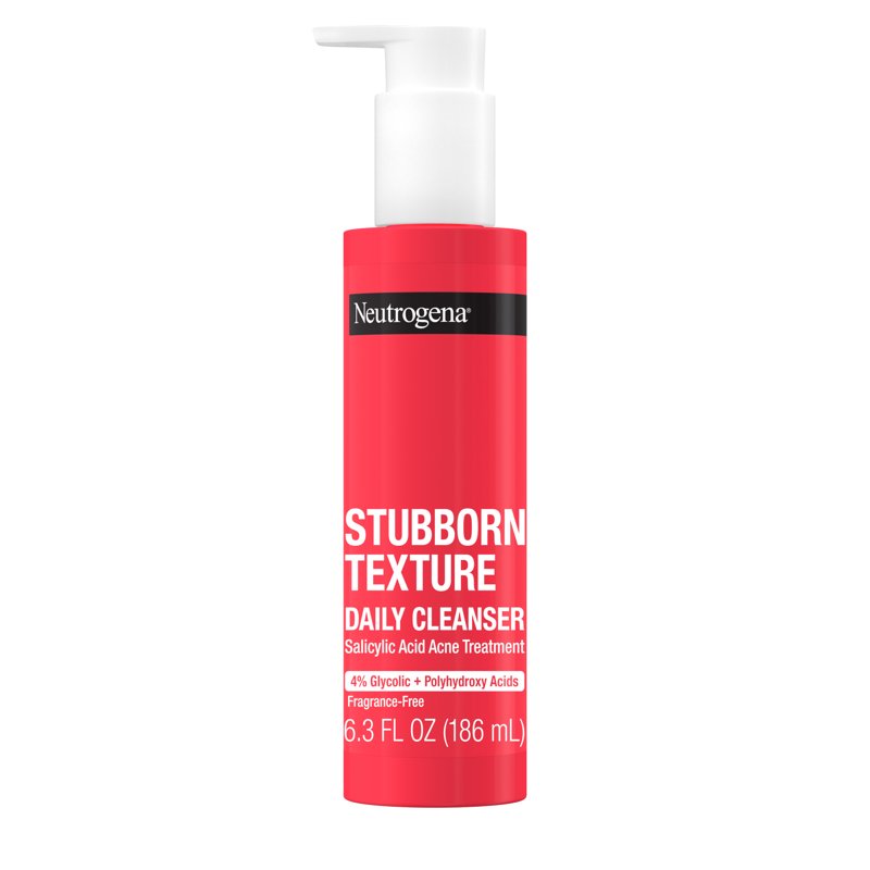 Stubborn Texture Daily Acne Facial Cleanser with Salicylic Acid, 6.3 oz