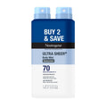 Ultra Sheer Sunscreen Spray SPF 70 - 2 Pack, 5 oz Each