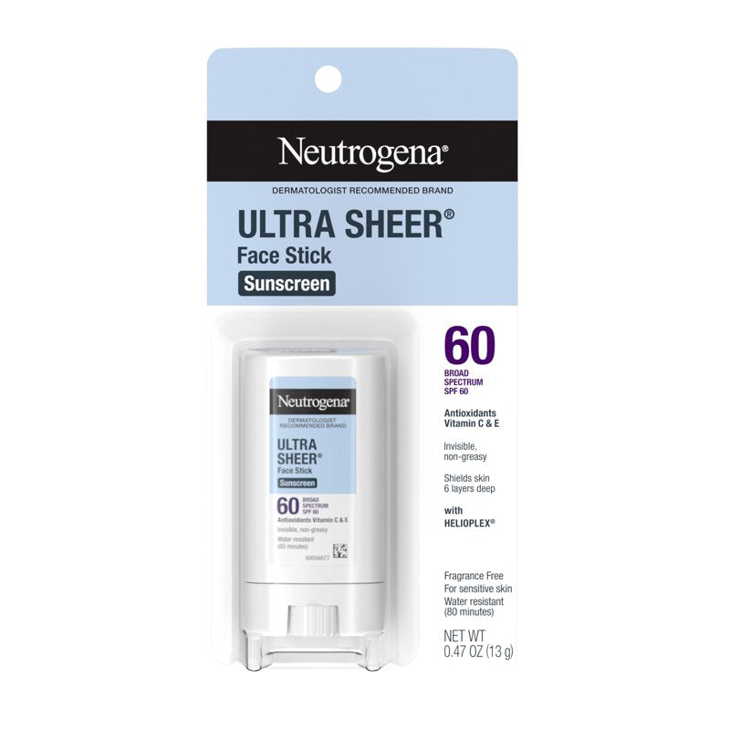 SPF 60 Face Sunscreen Stick - Lightweight, Water-Resistant