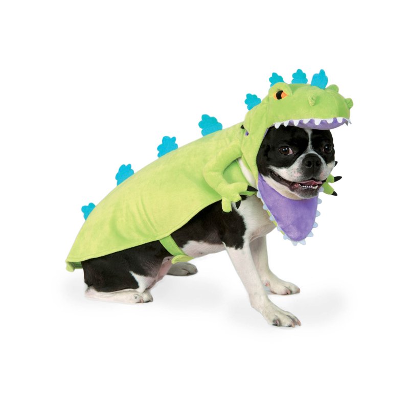Reptar Pet Costume Hoodie for Dogs 30-45 lbs - Rugrats Dinosaur Outfit