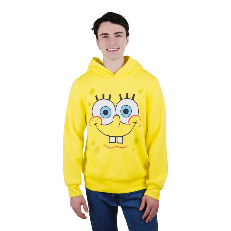 Adult SpongeBob SquarePants Fleece Hoodie - Yellow Face, M Variation
