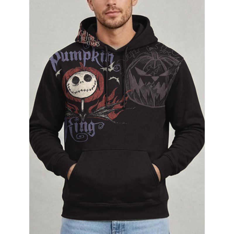 Nightmare Before Christmas Men's & Big Men's Graphic Hoodie Black Knight M