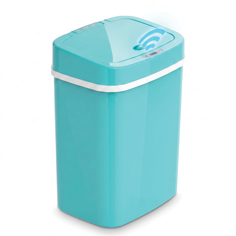 Automatic Trash Can - 3.2 Gallon Motion Sensor Garbage Bin, Teal