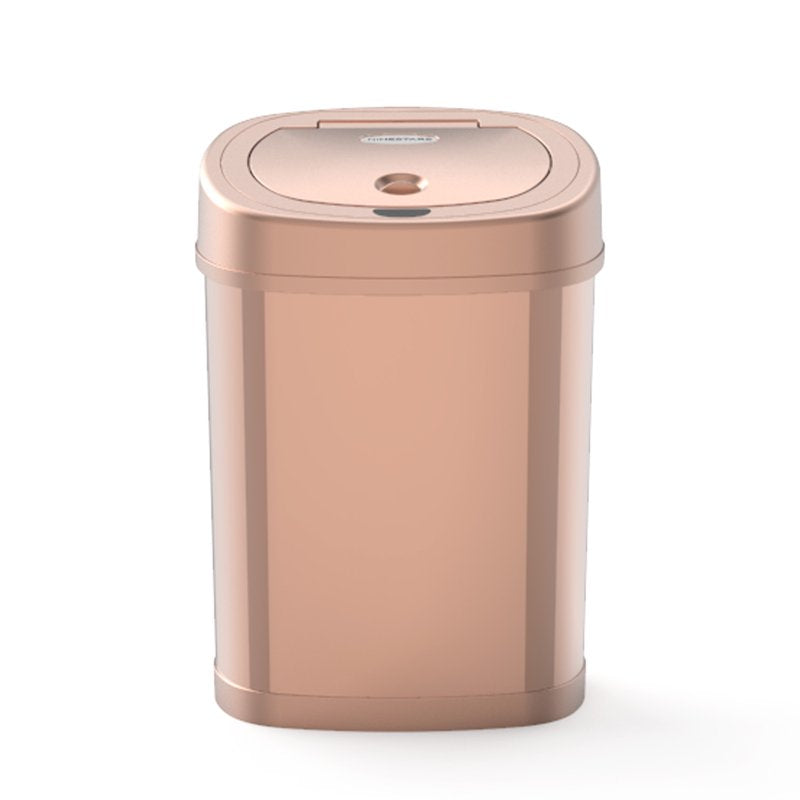 4 Gallon Stainless Steel Automatic Trash Can - Gold