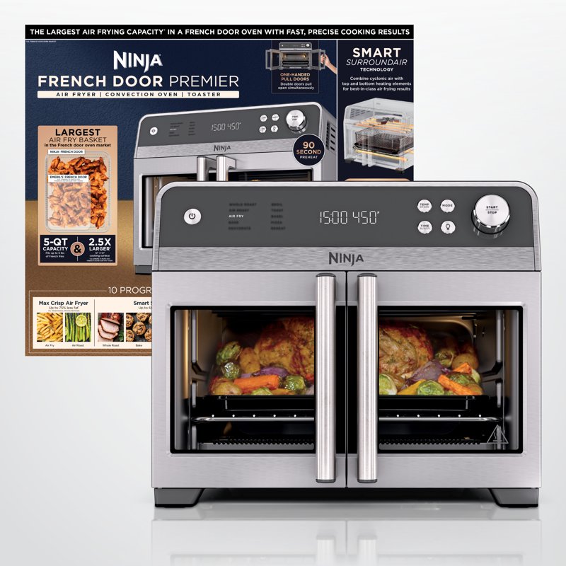 Ninja French Door 10-in-1 Countertop Oven with Air Fry - Gray