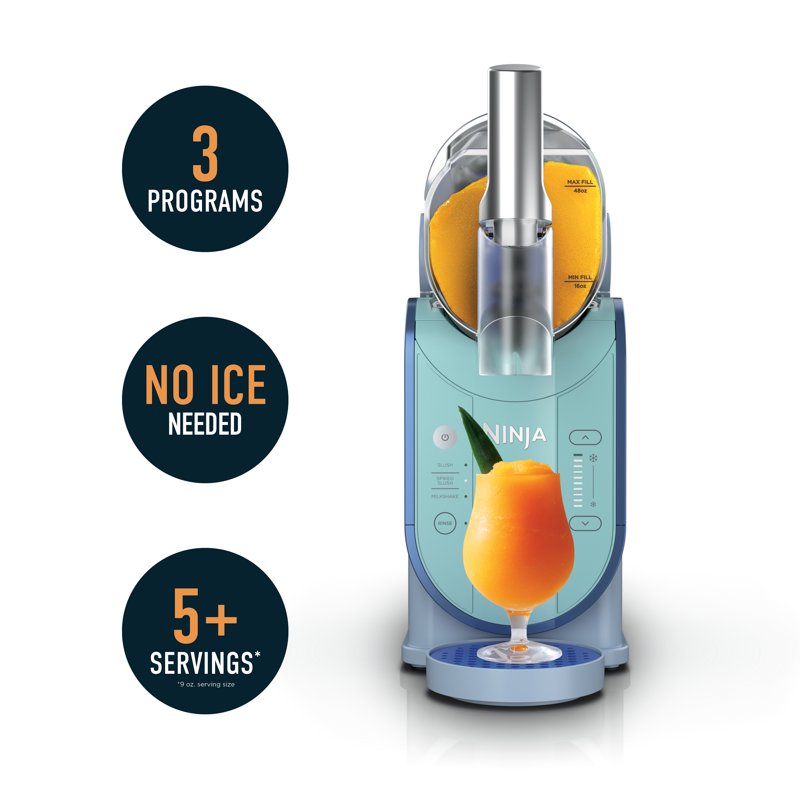 Ninja SLUSHi Frozen Drink Machine - 72-Oz, Blue with RapidChill