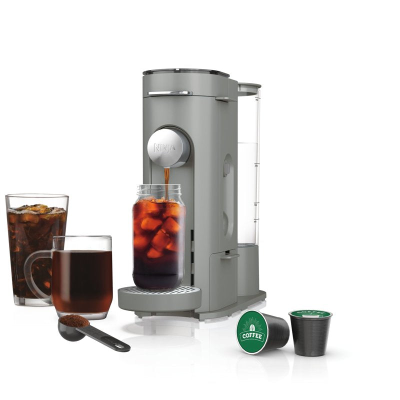 Single-Serve Coffee Maker with Rapid Cold Brew - Light Grey