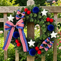 Patriotic Wreath 250th Anniversary Independence Day Decor - Variation 0C