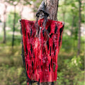 Halloween Animated Hanging Witch Decor - Red, Sound Activated Ghost Prop
