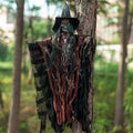 Halloween Animated Hanging Witch Decor - Sound Activated Ghost Prop with Variation Coffee